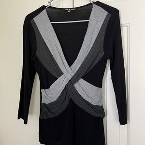 Top with ruched midsection